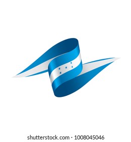 Honduras flag, vector illustration