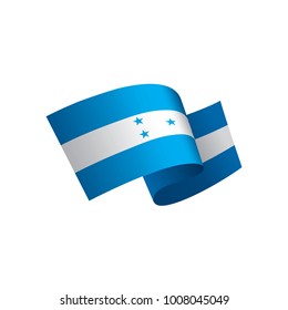 Honduras flag, vector illustration