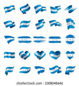 Honduras flag, vector illustration