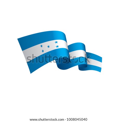 Honduras flag, vector illustration