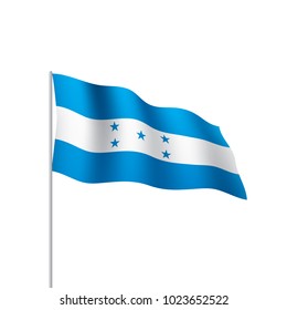 Honduras flag, vector illustration on a white background