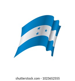 Honduras flag, vector illustration on a white background