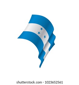 Honduras flag, vector illustration on a white background