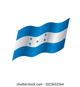 Honduras flag, vector illustration on a white background