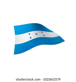 Honduras flag, vector illustration on a white background