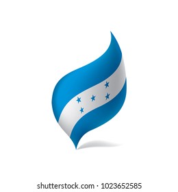 Honduras flag, vector illustration on a white background