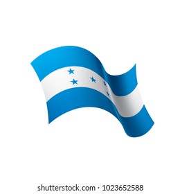Honduras flag, vector illustration on a white background