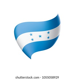 Honduras flag, vector illustration on a white background