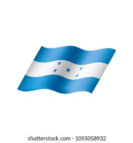 Honduras flag, vector illustration on a white background
