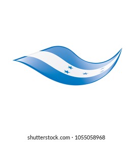 Honduras flag, vector illustration on a white background