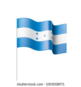 Honduras flag, vector illustration on a white background