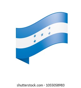 Honduras flag, vector illustration on a white background