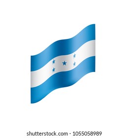 Honduras flag, vector illustration on a white background