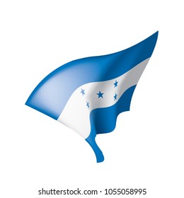 Honduras flag, vector illustration on a white background