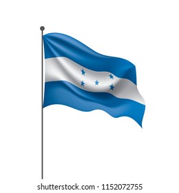 Honduras flag, vector illustration on a white background
