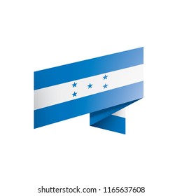 Honduras flag, vector illustration on a white background