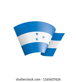 Honduras flag, vector illustration on a white background