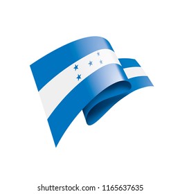 Honduras flag, vector illustration on a white background