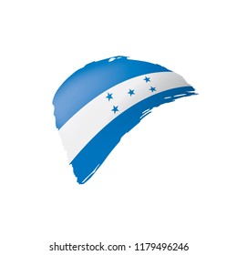 Honduras flag, vector illustration on a white background