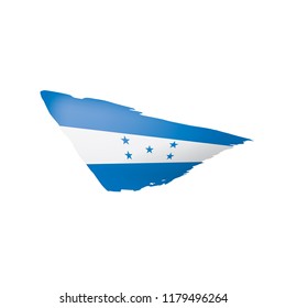 Honduras flag, vector illustration on a white background