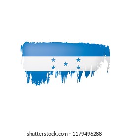 Honduras flag, vector illustration on a white background