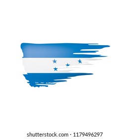Honduras flag, vector illustration on a white background