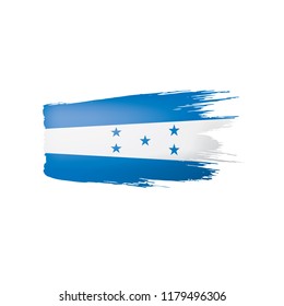 Honduras flag, vector illustration on a white background