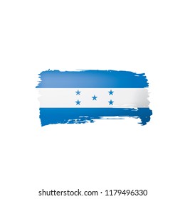 Honduras flag, vector illustration on a white background