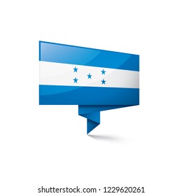 Honduras flag, vector illustration on a white background