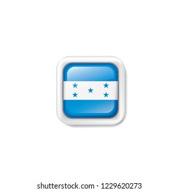Honduras flag, vector illustration on a white background