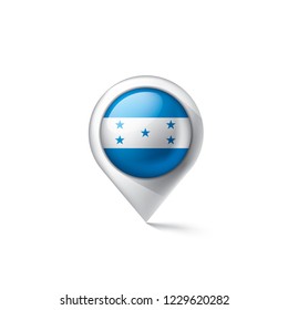 Honduras flag, vector illustration on a white background