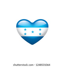 Honduras flag, vector illustration on a white background