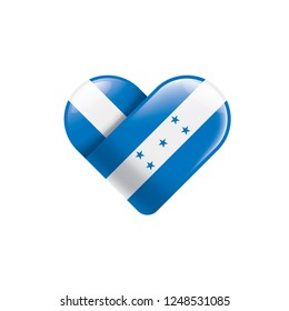 Honduras flag, vector illustration on a white background