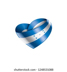 Honduras flag, vector illustration on a white background