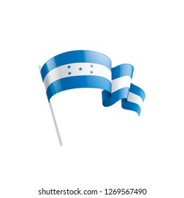 Honduras flag, vector illustration on a white background