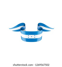 Honduras flag, vector illustration on a white background
