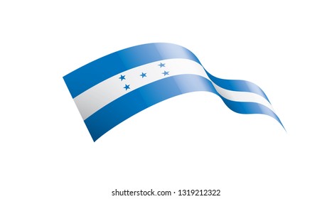 Honduras flag, vector illustration on a white background