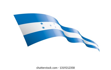 Honduras flag, vector illustration on a white background