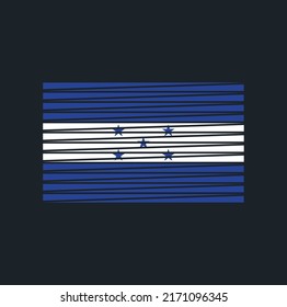 Vector de bandera de Honduras. Bandera nacional