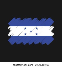 Vector de bandera de Honduras. Bandera nacional