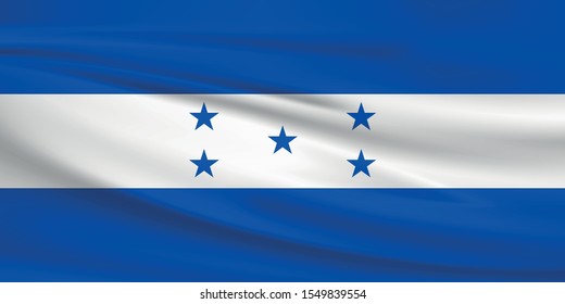 Honduras flag with waving effect