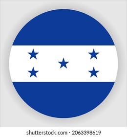 Honduras Flat Rounded Country Flag Icon
