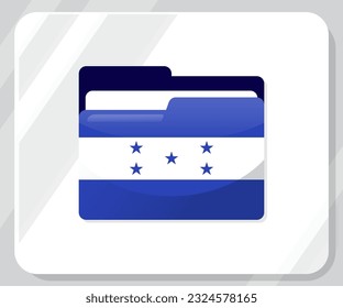 Honduras Glossy Folder Flag Icon