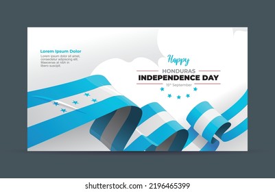 Honduras Independence Day Greeting Banner 