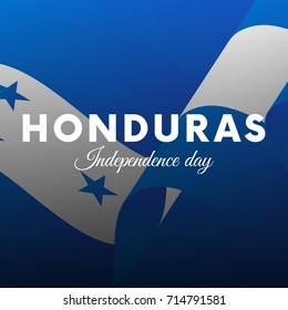 Honduras independence day. Vector illustration.