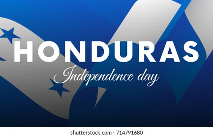 Honduras independence day. Vector illustration.