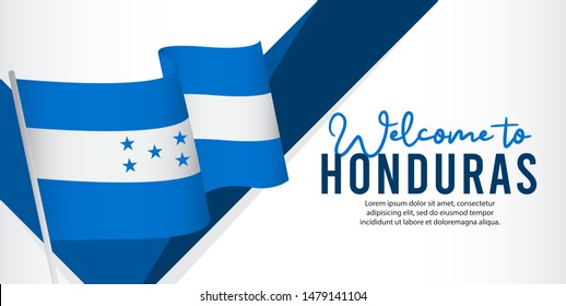Honduras independence day vector template. 