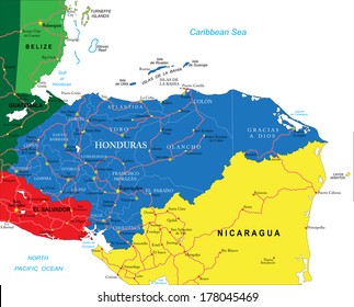 Honduras map