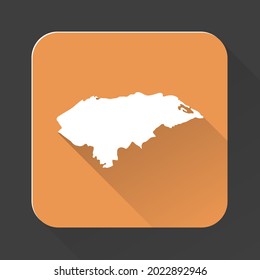 Honduras map with borders isolated on background