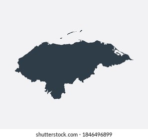  Honduras Map, Country Flat Map 